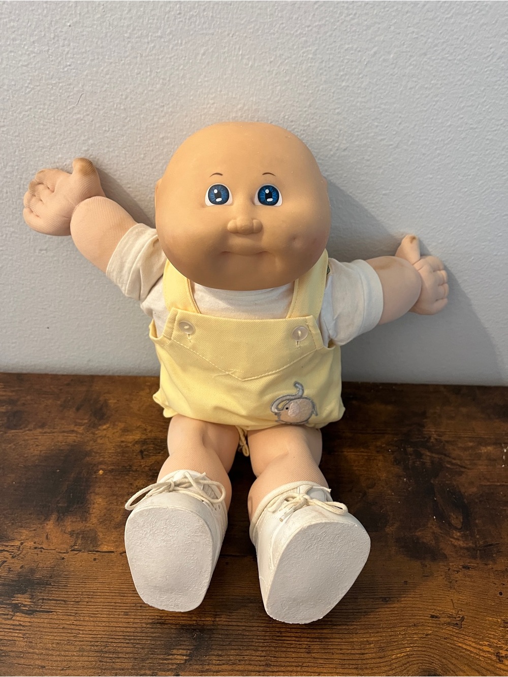 Vintage 1983 Bald Cabbage Patch Kid Head Mold #3 Black Signature